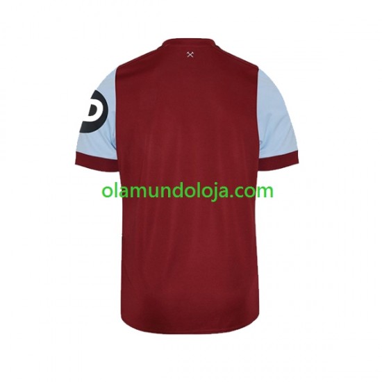 Camisola West Ham United Homem Equipamento Primeiro 2023-2024 Manga Curta